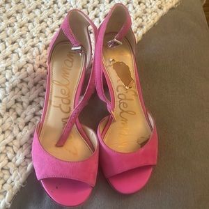 Sam Edelman Pink Suede Heels